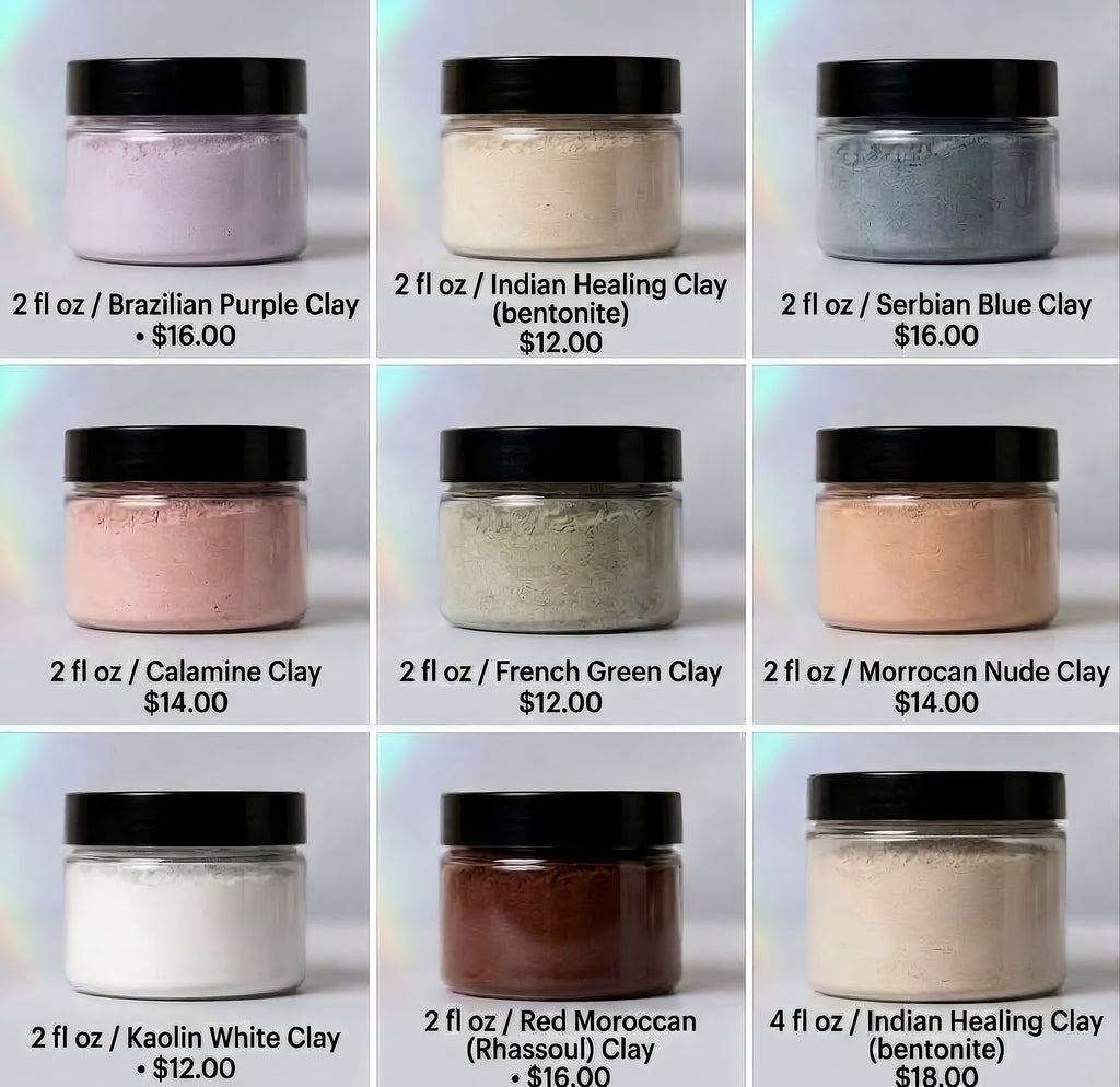 Eighth Day Healing Clay Collection — Pure Mineral Masks - The Eighth Day Soap Co.